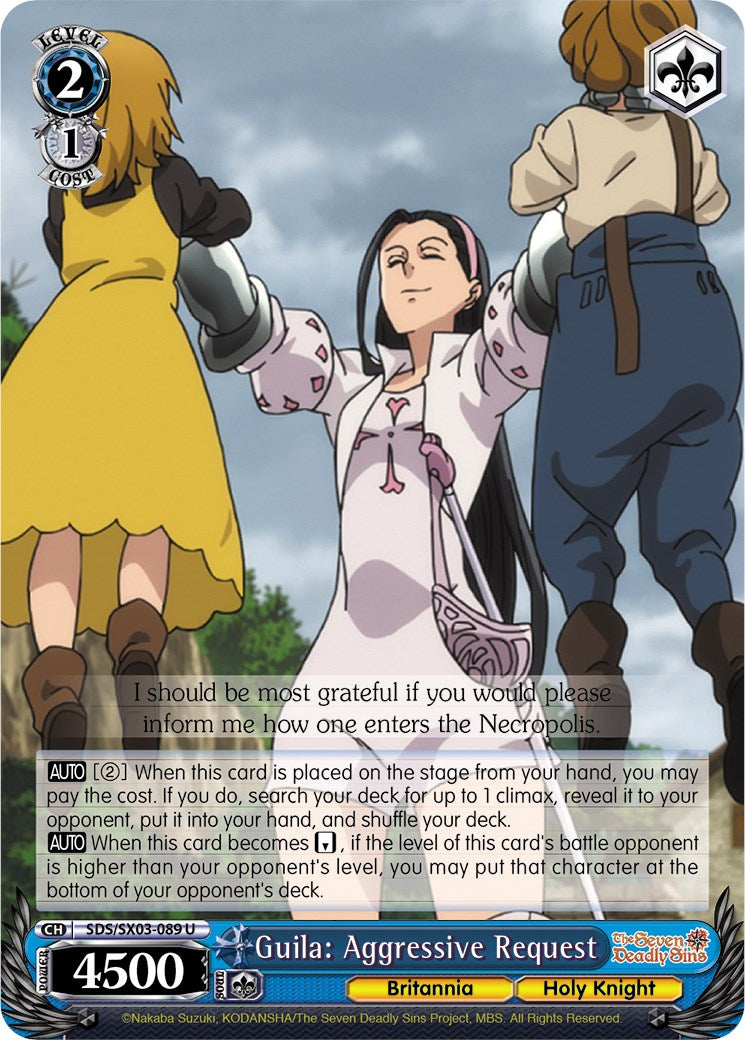 Guila: Aggressive Request (SDS/SX03-089 U) [The Seven Deadly Sins]