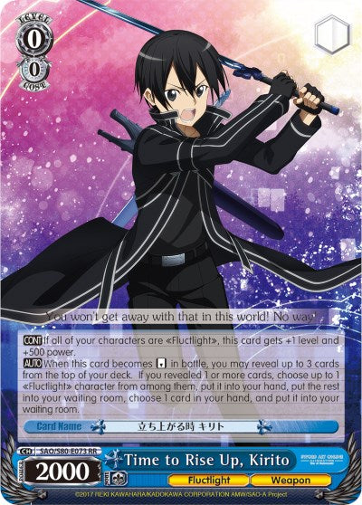 Time to Rise Up, Kirito (SAO/S80-E073 RR) [Sword Art Online -Alicization- Vol.2]