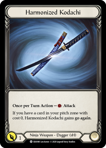 Harmonized Kodachi [U-CRU048-RF] (Crucible of War Unlimited)  Unlimited Rainbow Foil