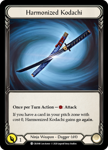 Harmonized Kodachi [U-CRU048-RF] (Crucible of War Unlimited)  Unlimited Rainbow Foil