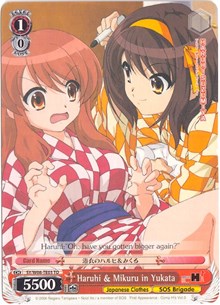 Haruhi & Mikuru in Yukata (SY/W08-TE03 TD) [The Melancholy of Haruhi Suzumiya]