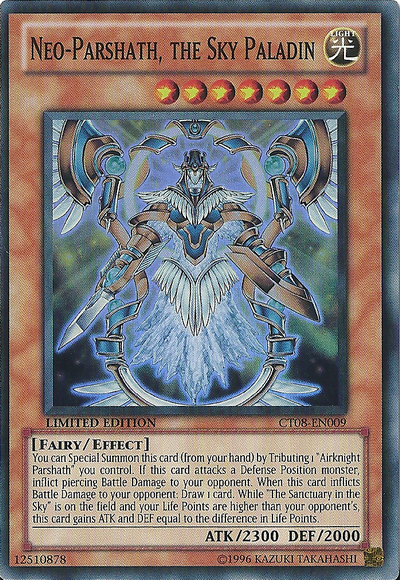 Neo-Parshath, The Sky Paladin [CT08-EN009] Super Rare