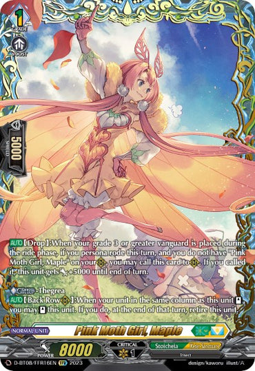 Pink Moth Girl, Maple (D-BT08/FFR16EN) [Minerva Rising]