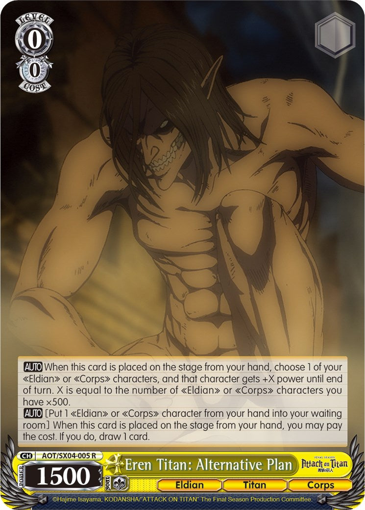 Eren Titan: Alternative Plan [Attack On Titan: Final Season]