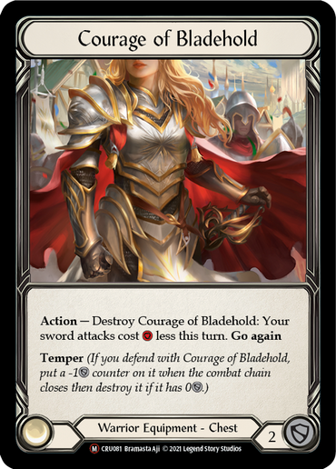 Courage of Bladehold [U-CRU081-RF] (Crucible of War Unlimited)  Unlimited Rainbow Foil
