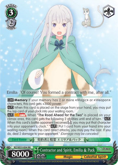 Contractor and Spirit, Emilia & Puck (RZ/SE35-E04 RR) [Re:ZERO: The Frozen Bond]