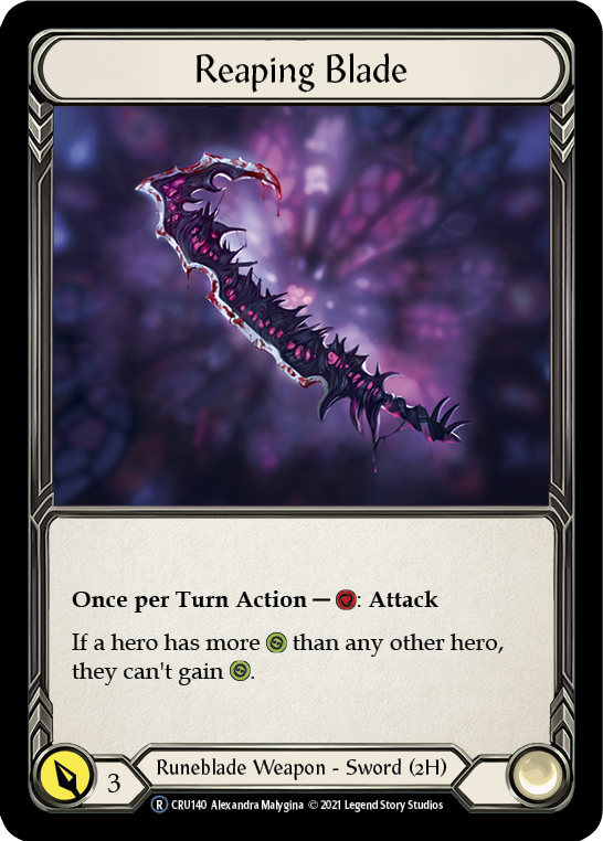 Reaping Blade [U-CRU140-RF] (Crucible of War Unlimited)  Unlimited Rainbow Foil