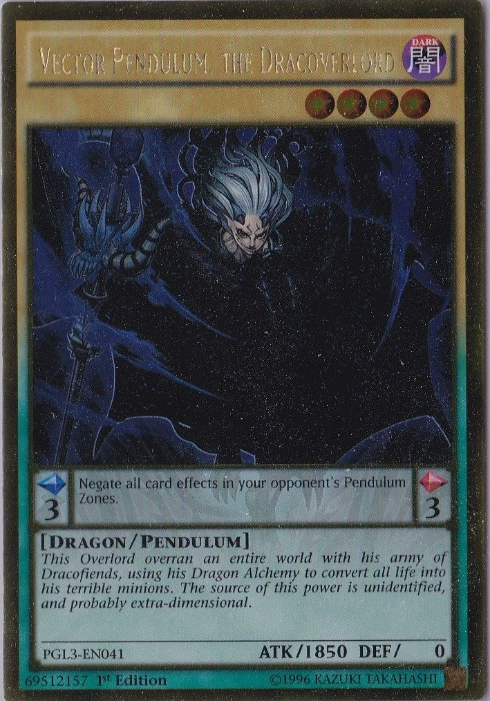 Vector Pendulum, the Dracoverlord [PGL3-EN041] Gold Rare