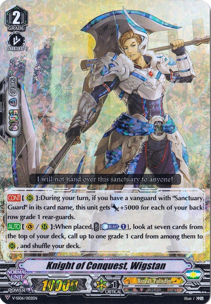 Knight of Conquest, Wigstan (Parallel Foil) (V-SS06/002EN) [Valiant Sanctuary]