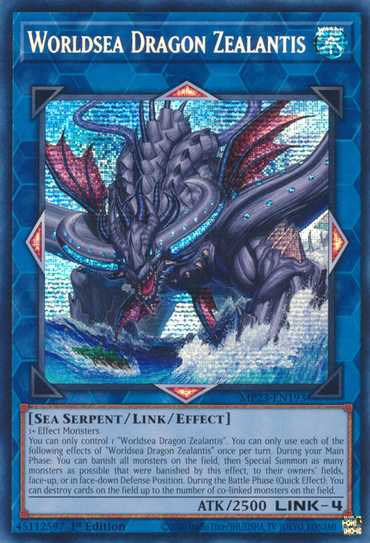 Worldsea Dragon Zealantis [MP23-EN193] Prismatic Secret Rare