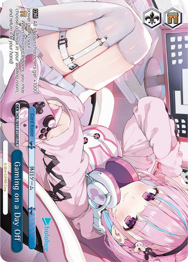 Gaming on a Day Off (HOL/W91-E168S PR) [hololive production]