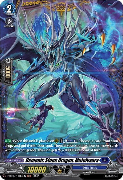 Demonic Stone Dragon, Matelvaara (FR) (D-BT07/FR14EN) [Raging Flames Against Emerald Storm]