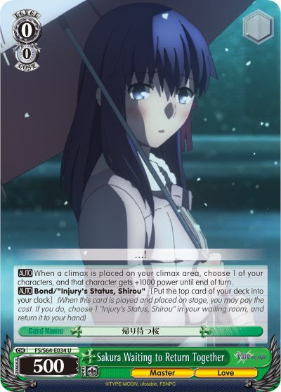 Sakura Waiting to Return Together (FS/S64-E034 U) [Fate/Stay Night [Heaven's Feel]]
