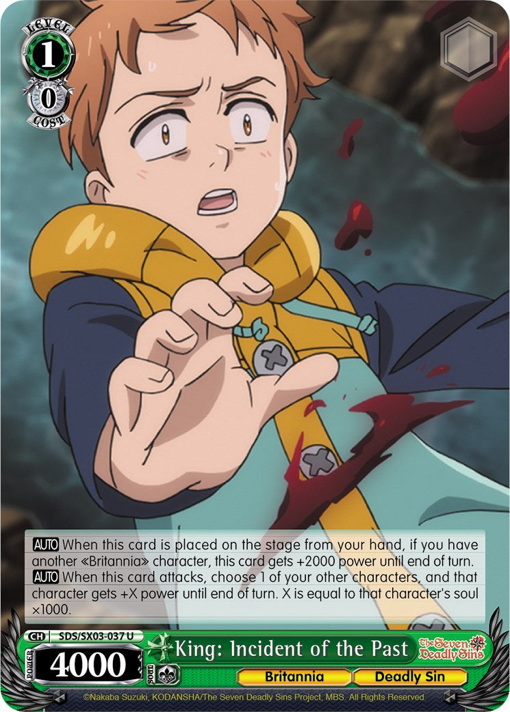 King: Incident of the Past (SDS/SX03-037 U) [The Seven Deadly Sins]