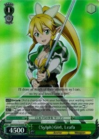 Sylph Girl, Leafa (SAO/S20-E030S SR) [Sword Art Online]