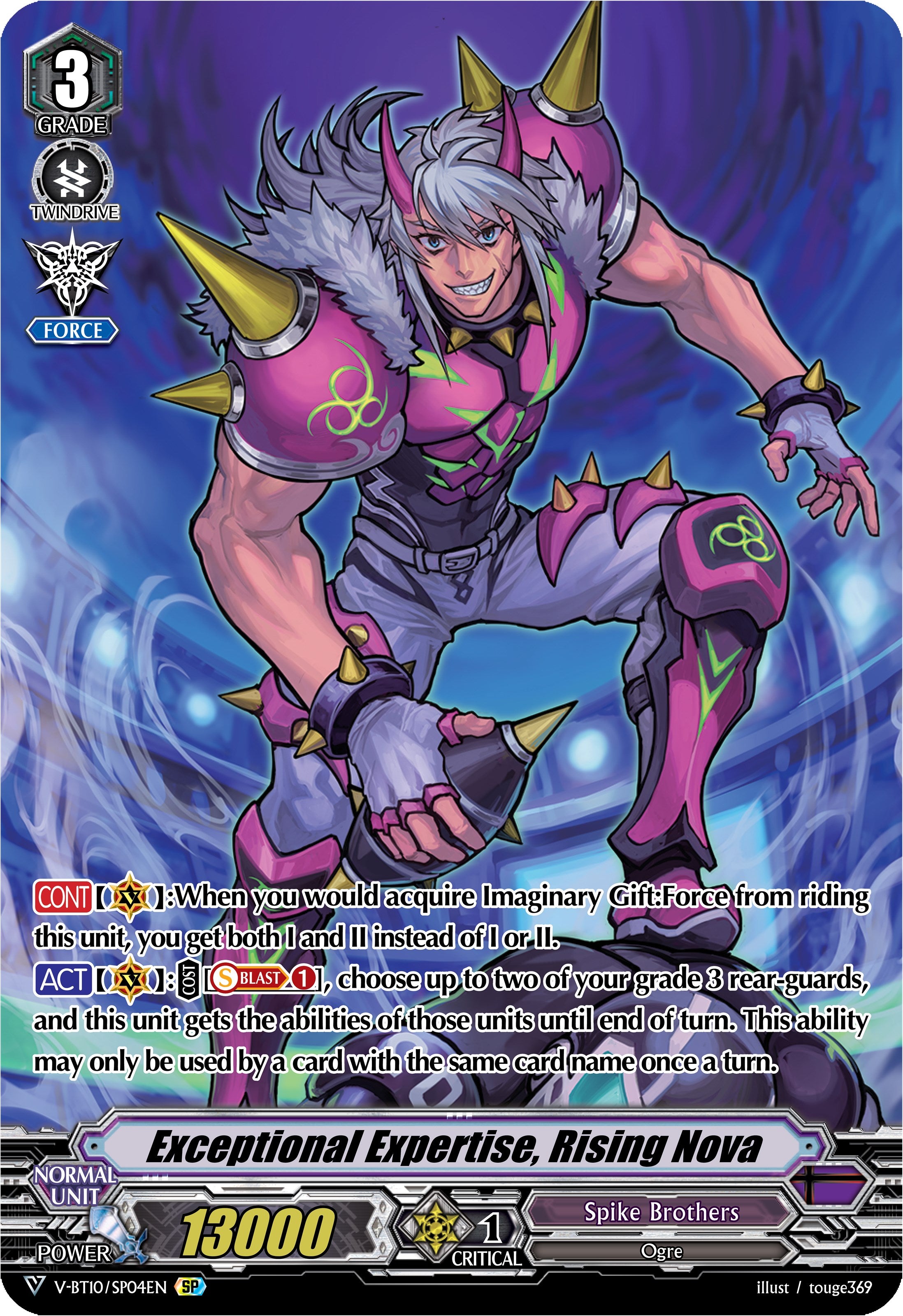 Exceptional Expertise, Rising Nova (V-BT10/SP04EN) [Phantom Dragon Aeon]