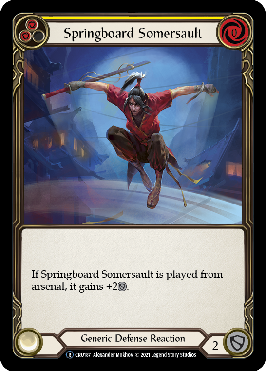 Springboard Somersault [U-CRU187-RF] (Crucible of War Unlimited)  Unlimited Rainbow Foil