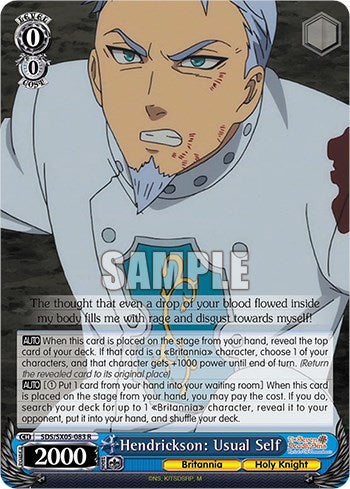 Hendrickson: Usual Self (Foil) [The Seven Deadly Sins: Revival of The Commandments]