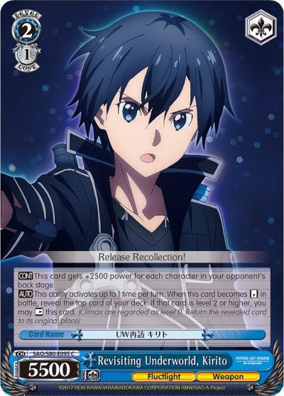 Revisiting Underworld, Kirito (SAO/S80-E095 C) [Sword Art Online -Alicization- Vol.2]