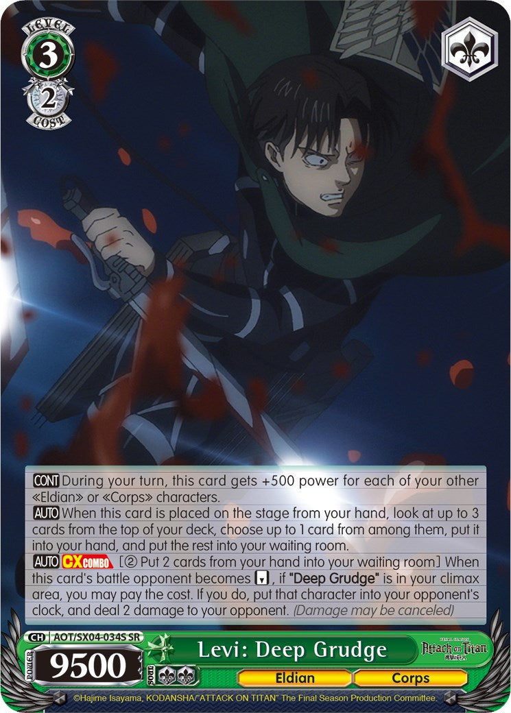 Levi: Deep Grudge (Foil) [Attack On Titan: Final Season]