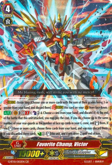 Favorite Champ, Victor (G-BT10/002EN) [Raging Clash of the Blade Fangs]