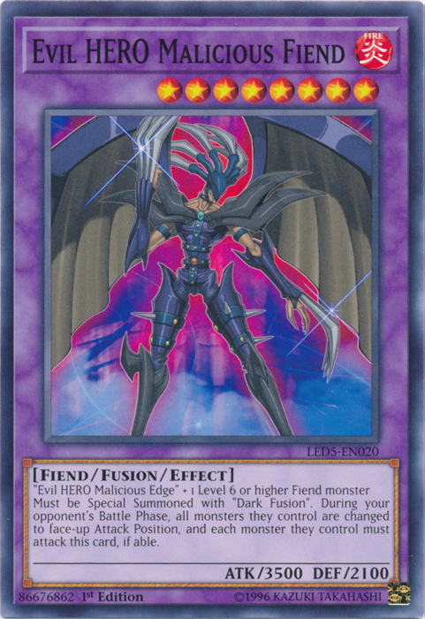 Evil Hero Malicious Fiend [LED5-EN020] Common