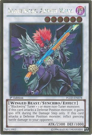 Blackwing Armed Wing [PGLD-EN078] Gold Rare