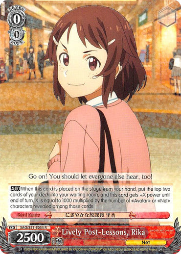 Lively Post-Lessons, Rika (SAO/S51-E055 R) [Sword Art Online The Movie: -Ordinal Scale-]