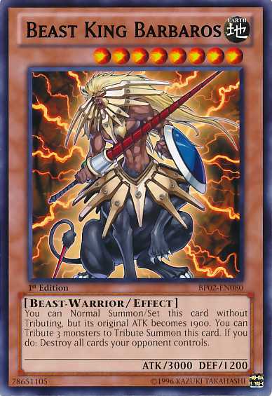 Beast King Barbaros [BP02-EN080] Mosaic Rare