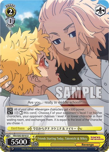 Friends Starting Today, Takemichi & Mikey (TRV/S92-E016 U) [Tokyo Revengers]