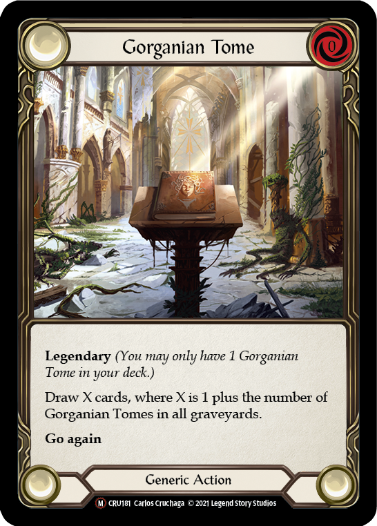 Gorganian Tome [U-CRU181-RF] (Crucible of War Unlimited)  Unlimited Rainbow Foil