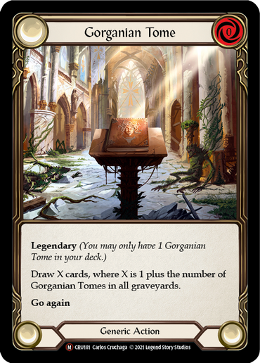 Gorganian Tome [U-CRU181-RF] (Crucible of War Unlimited)  Unlimited Rainbow Foil