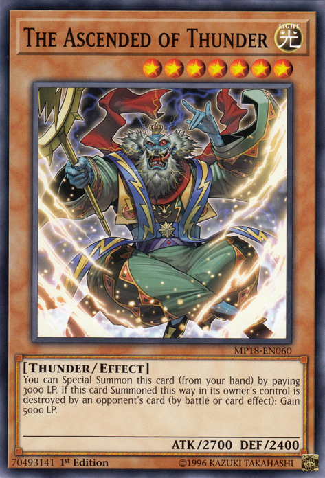 The Ascended of Thunder [MP18-EN060] Short Print