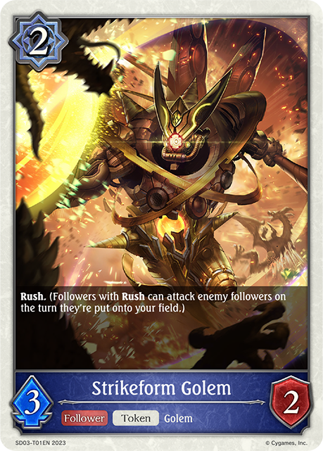 Strikeform Golem (SD03-T01EN) [Mysteries of Conjuration]