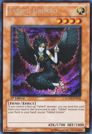 Fabled Grimro [HA02-EN032] Secret Rare