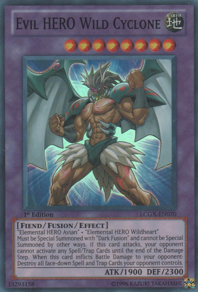 Evil HERO Wild Cyclone [LCGX-EN070] Super Rare