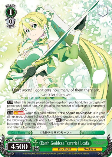 Earth Goddess Terraria Leafa (SAO/S80-E037S SR) [Sword Art Online -Alicization- Vol.2]