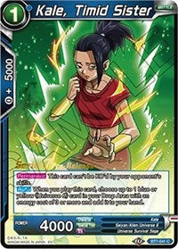 Kale, Timid Sister (BT7-041_PR) [Assault of the Saiyans Prerelease Promos]