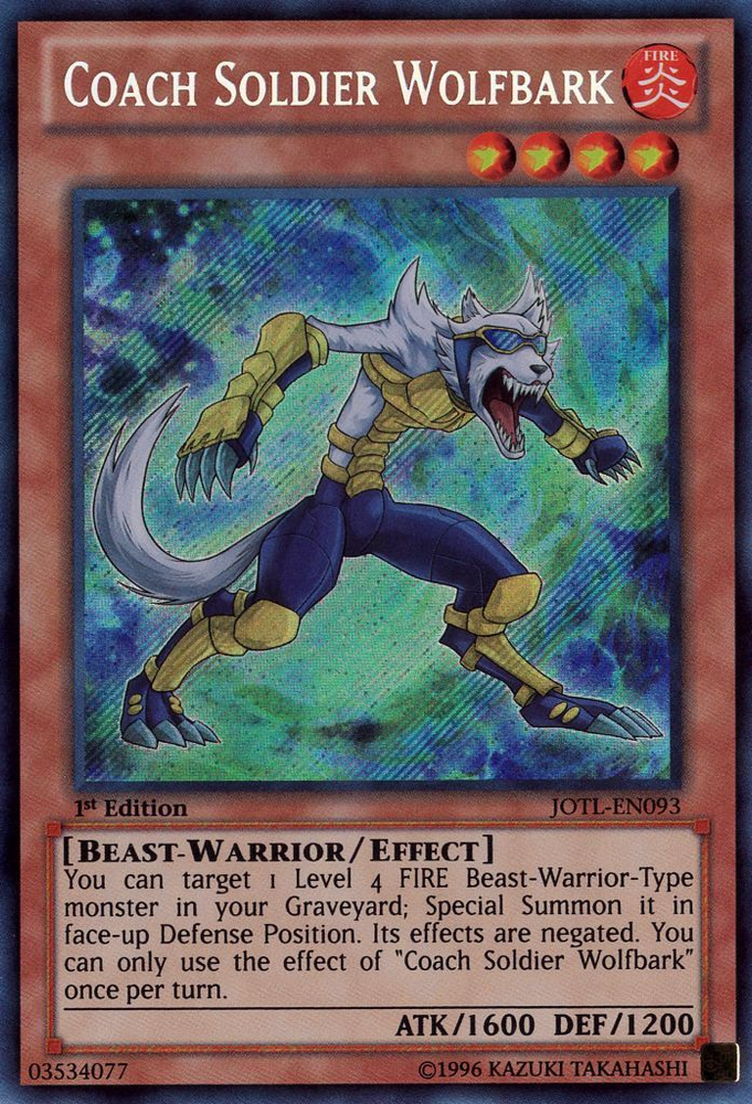 Coach Soldier Wolfbark [JOTL-EN093] Secret Rare