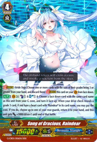 Song of Gracious, Raindear (G-CB05/006EN) [Prismatic Divas]