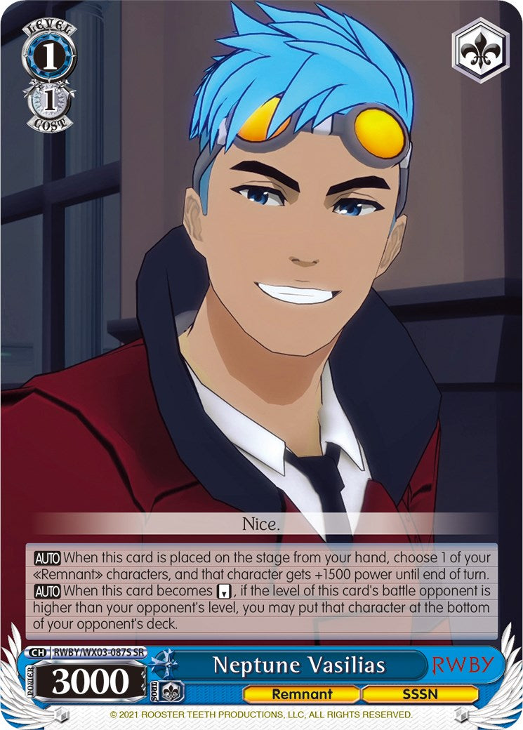 Neptune Vasilias (RWBY/WX03-087S SR) [RWBY]
