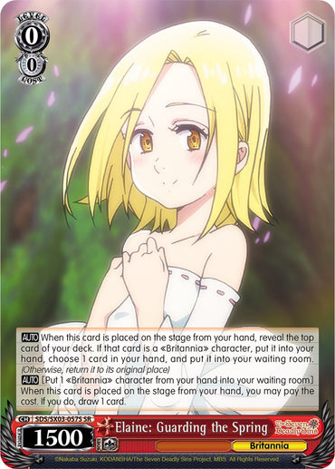 Elaine: Guarding the Spring (SDS/SX03-057S SR) [The Seven Deadly Sins]