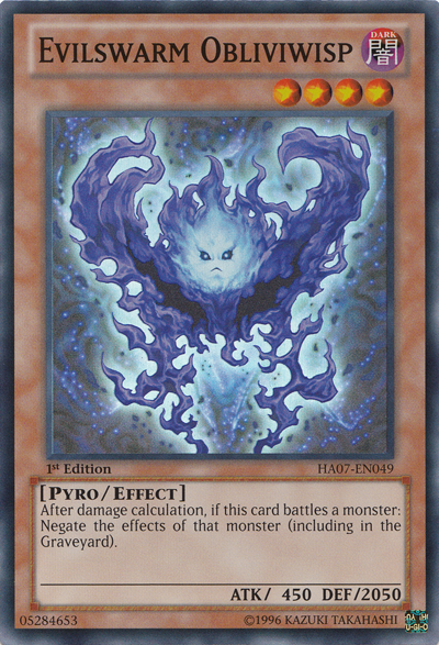 Evilswarm Obliviwisp [HA07-EN049] Super Rare