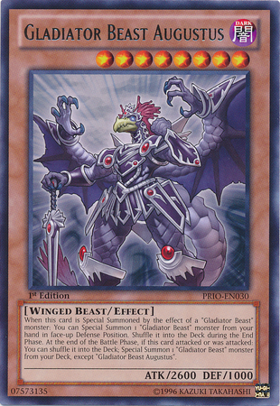 Gladiator Beast Augustus [PRIO-EN030] Rare