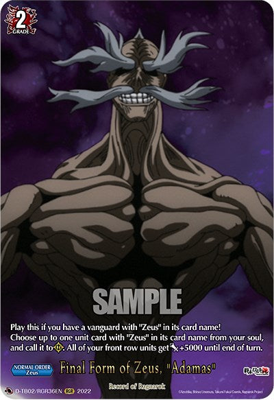 Final Form of Zeus, 
