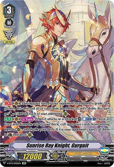Sunrise Ray Knight, Gurguit (V-BT12/SP02EN) [Divine Lightning Radiance]