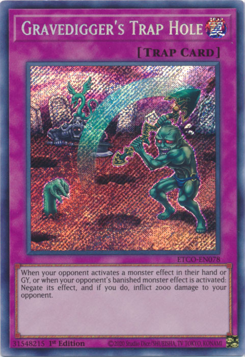 Gravedigger's Trap Hole [ETCO-EN078] Secret Rare