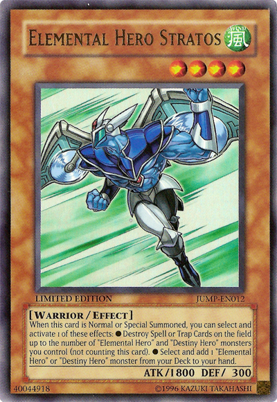 Elemental Hero Stratos [JUMP-EN012] Ultra Rare