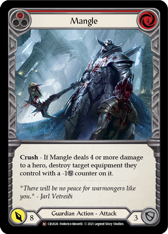 Mangle [U-CRU026-RF] (Crucible of War Unlimited)  Unlimited Rainbow Foil