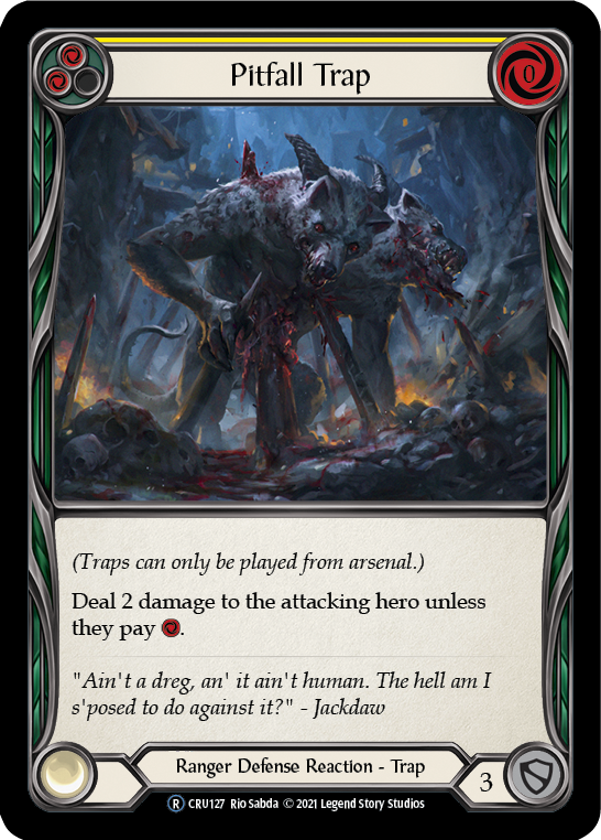 Pitfall Trap [U-CRU127-RF] (Crucible of War Unlimited)  Unlimited Rainbow Foil